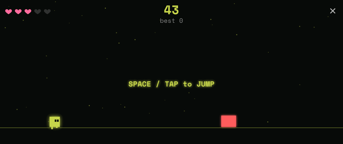 Neon Run, a neon endless runner I built